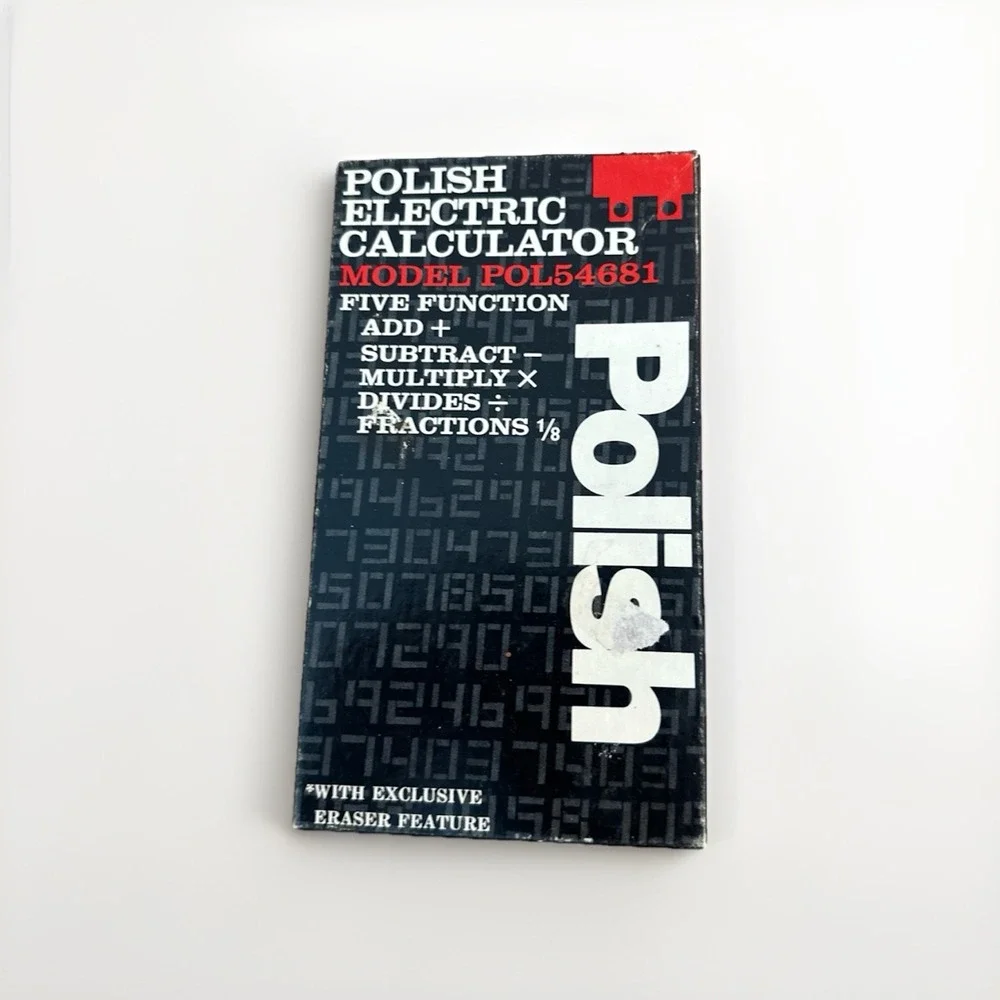Polish Gift Gag - Electric Calculator~Model POL54681‎ Vintage! Funny!